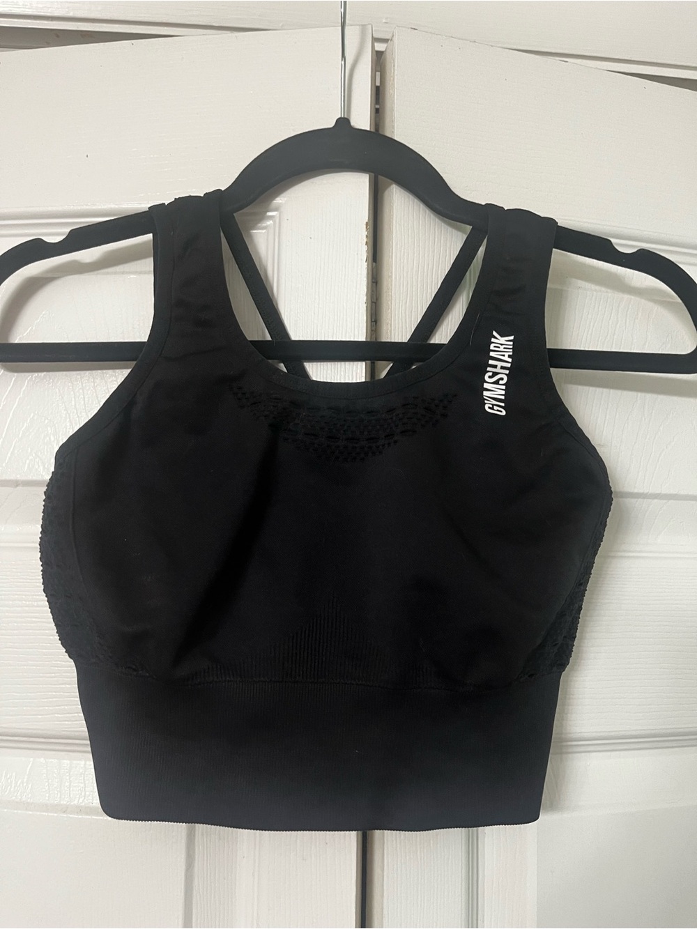Gymshark Black Seamless Longline Sports Bra